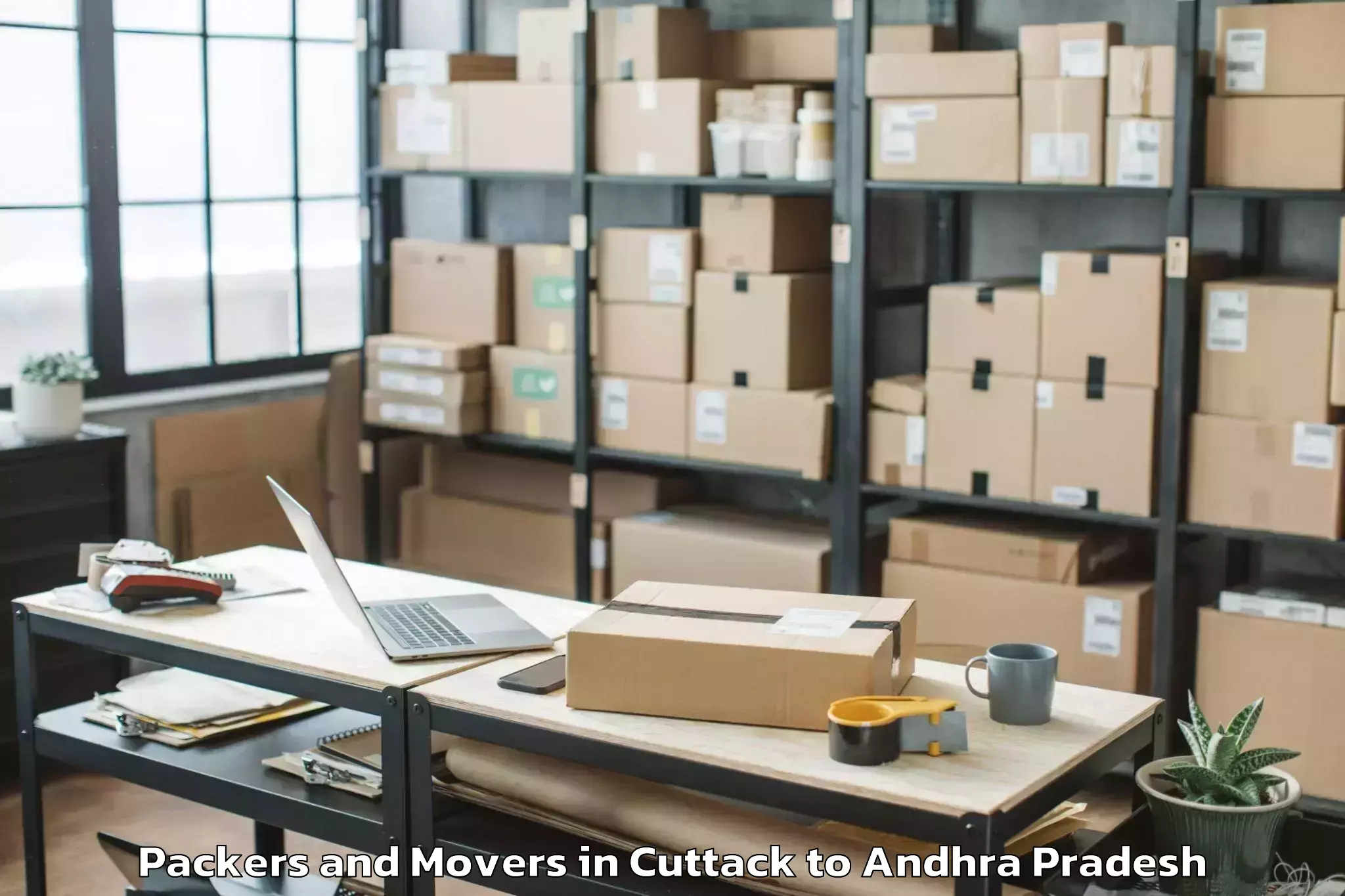 Book Cuttack to Rayalaseema University Kurnool Packers And Movers